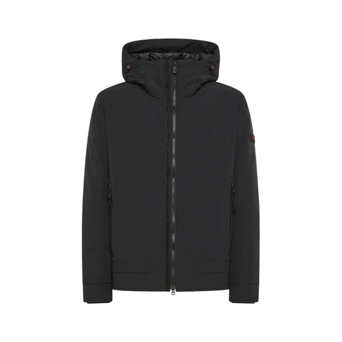 Parka Uomo Loge corto, idrorepellente, con patch logo sulla manica